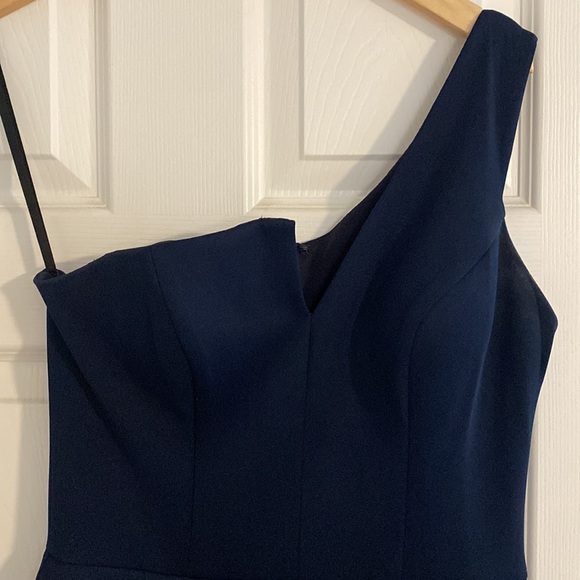 Betsy & Adam One Shoulder Formal Dress - Picture 2 of 5